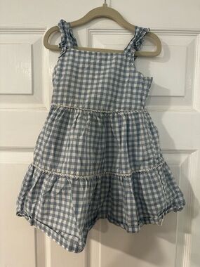 Carter's Blue and White Gingham Sundress
